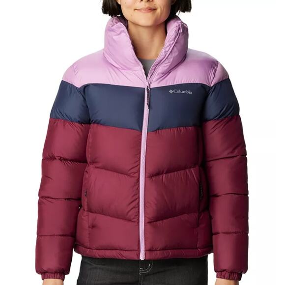 Columbia Women's Size XS Puffect Jacket Warm Winter Purple Pink Blue - Picture 1 of 8